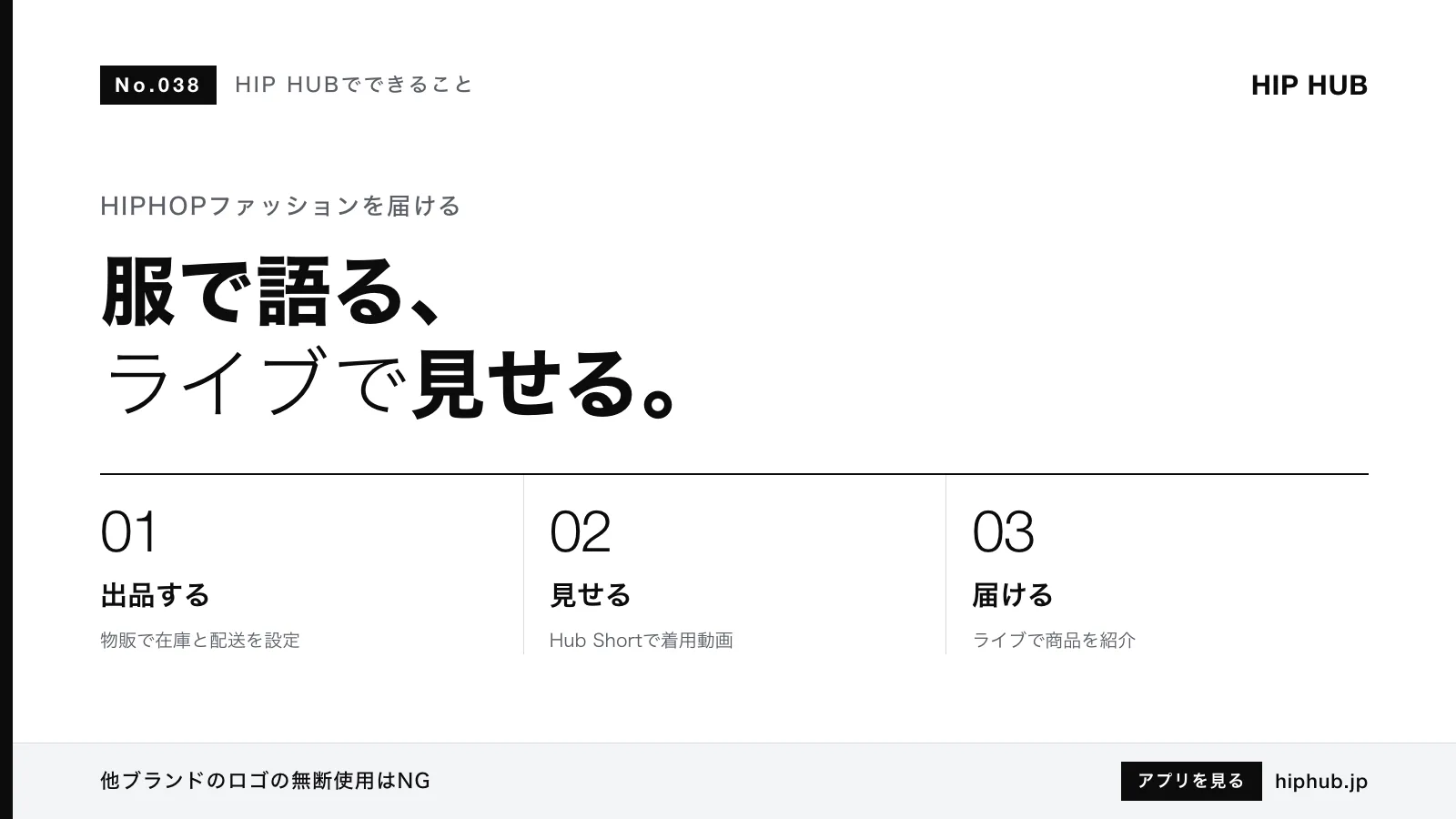 HIP HUBでできること #038｜HIPHOPファッション・アパレルの発信と販売方法
